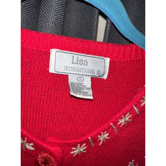 Ugly Christmas Sweater Cardigan Xmas Size Small - Picture 2 of 3